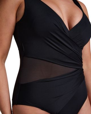 Shaping Shell Mesh Swimsuit