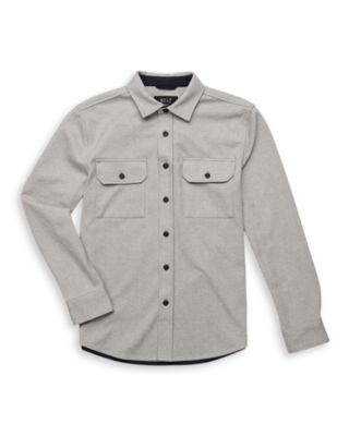 Coastal Button Front Overshirt