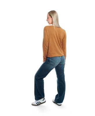  Asymmetrical Hem & Button Detail Tee