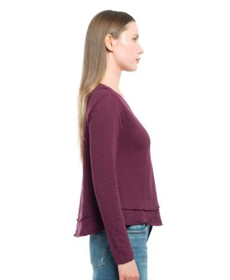  Long Sleeve Mock Layer Tee