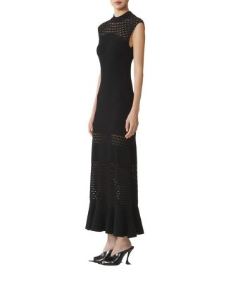  Lace Detail Dress In Viscose