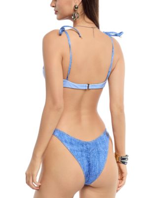Lily Lace Denim Bikini Bottom