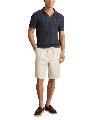 Short Sleeve Open Collar Polo Shirt