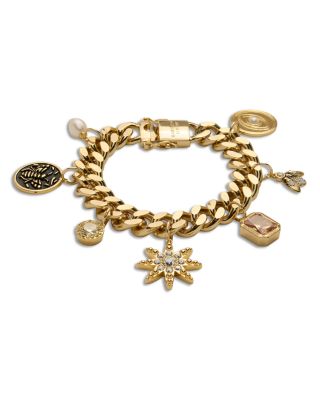 Bead Charm Jewelry Cubic Zirconia, Freshwater Pearl Emma Charm Bracelet