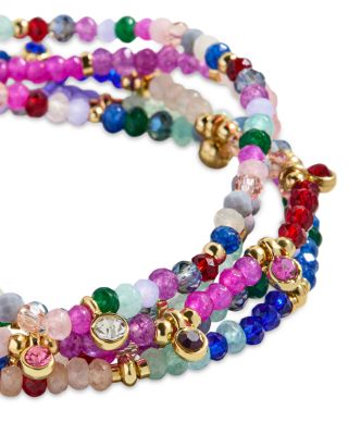 Semi Precious Stone Indya Layered Stretch Bracelet