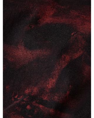 Short Sleeve Raw Edge Graphic Crewneck Tee