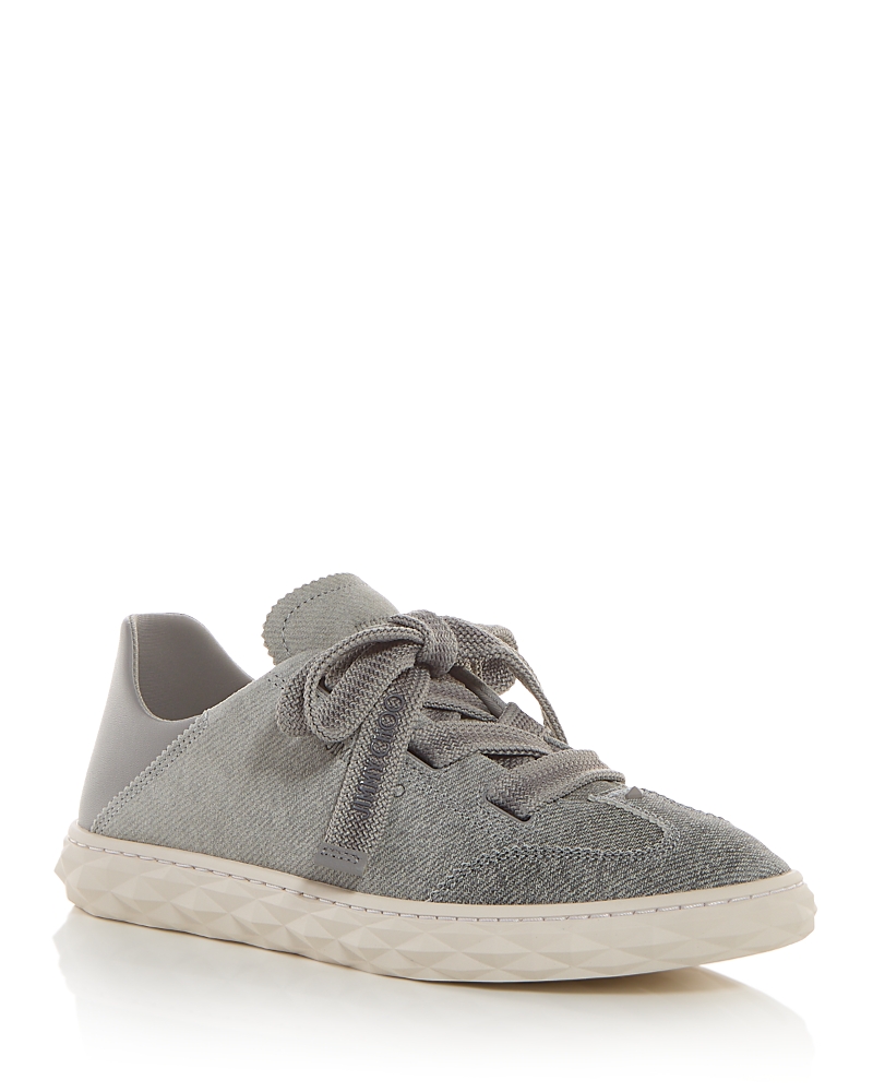 Jimmy Choo Women's Diamond Light Flex Denim Suede Sneakers