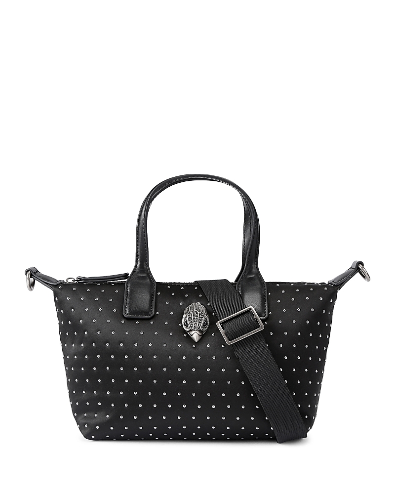 Kurt Geiger Small Studded Shopper Tote In Black