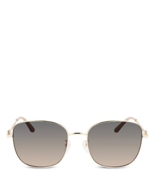 Metal Gancini Square Sunglasses, 60mm