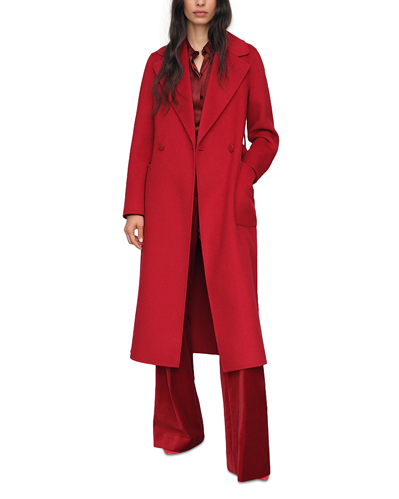 Reiss Petite Lucia Coat In Red