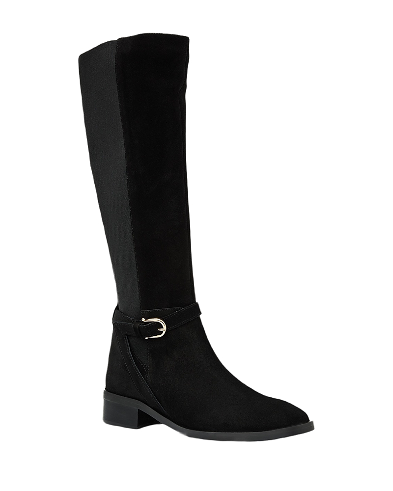 Aquatalia Claudette Water Resistant Knee High Boot In Black