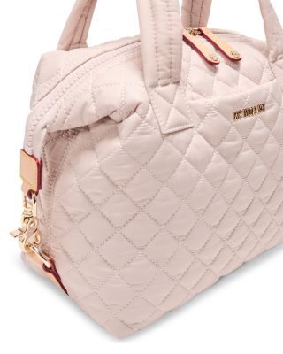 Small Quilted Nylon Sutton Deluxe Top Handle Bag 