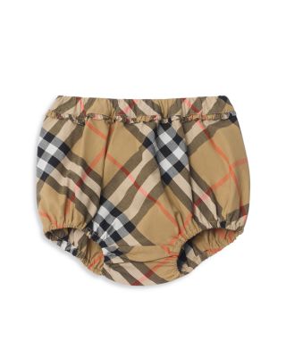 Girls' Check Cotton Dress with Bloomers - Baby