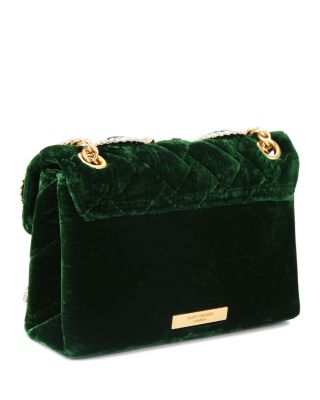 Kensington Mini Embellished Velvet Crossbody Bag 