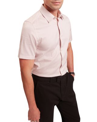 Romann Slim Fit Short Sleeve Button Front Shirt