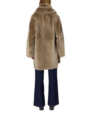 Malia Shearling Shawl Collar Coat