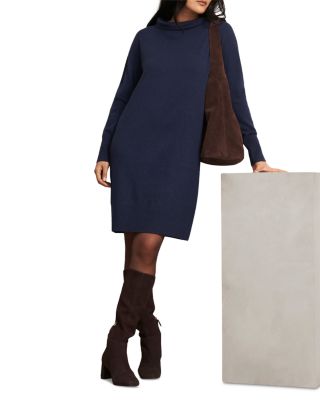 Petites Audrey Roll Neck Dress