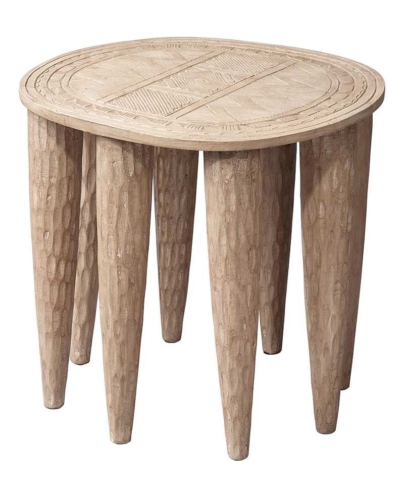 Jamie Young Naga Mango Wood Side Table In Neutral
