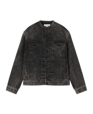  Loose Fit Washed Denim Jacket