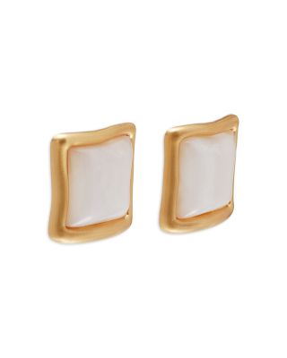 Suni Mother Of Pearl Framed Drop Earrings