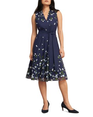 Petite Aria Embroidered Dress