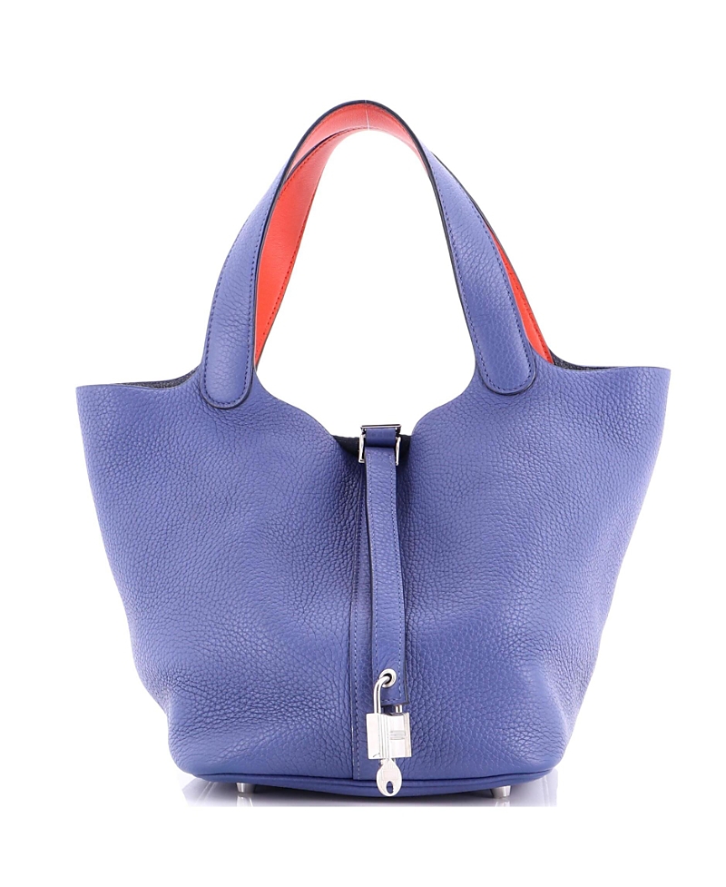 Click to view more detailed imagery on our partner's website Pre-owned Pre-owned Hermes Hermes Mm Eclat Picotin Lock Bag Clemence