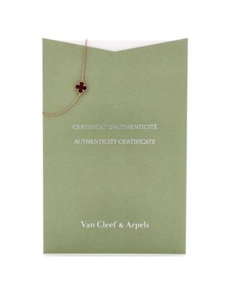  Sweet Alhambra Bracelet 18K Rose Gold and Carnelian