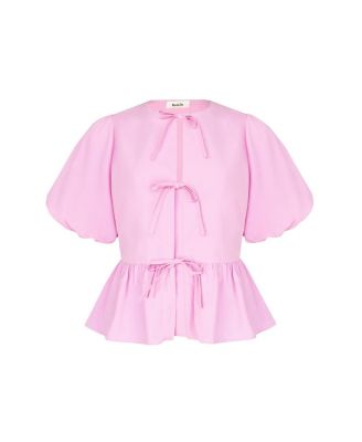  Cotton Tie Front Top