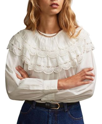  Crochet Double Frill Blouse