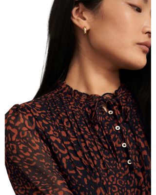 Carolina Ruffled Neck Blouse