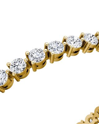  Tennis Bracelet, Large in 14K Gold, 9.25ctw Round Brilliant Lab Grown Diamonds, 7"