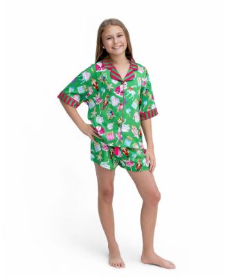  Girls' Holiday Bauble Short Sleeve Shorts Set - Little Kid, Big Kid