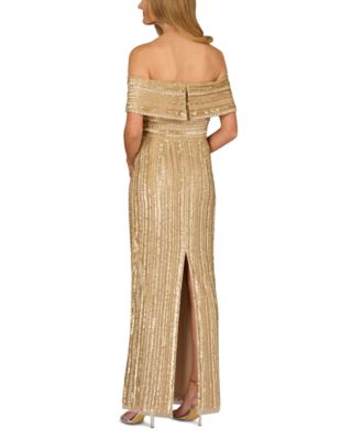 Beaded Off Shoulder Dress