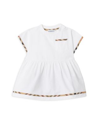 Girls' Lea Check Trim Cotton Dress & Bloomers - Baby
