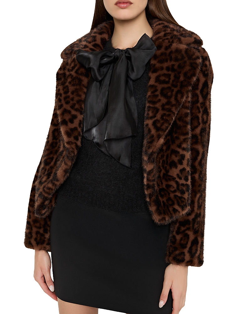 Milly Arya Leopard-print Faux Fur Jacket In Animal Print