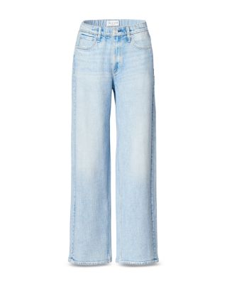 Miramar Terry Pull On Wide Leg Sweatpant Jeans in Aria