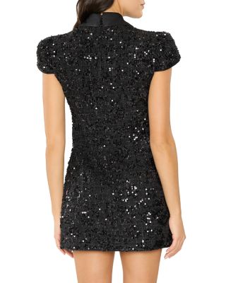 Estella Sequined Tweed Mini Dress