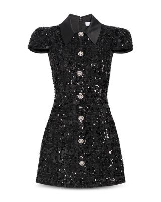 Estella Sequined Tweed Mini Dress
