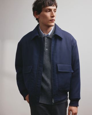 Modern Aviator Jacket in Dapper Wool