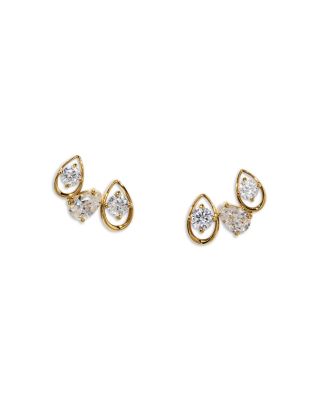 It Girl Cubic Zirconia Cluster Stud Earrings
