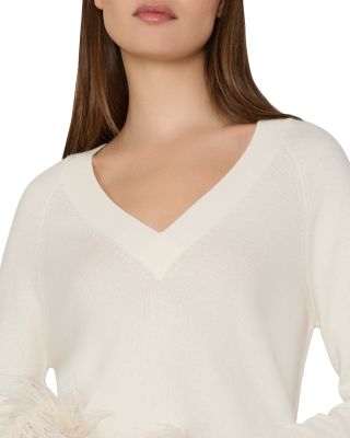 Wool Blend V Neck Sweater