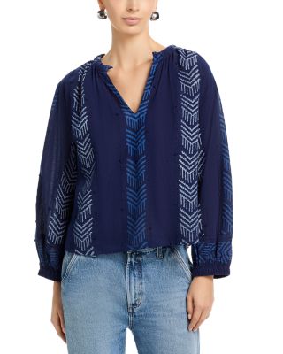 Effie Split Neck Top