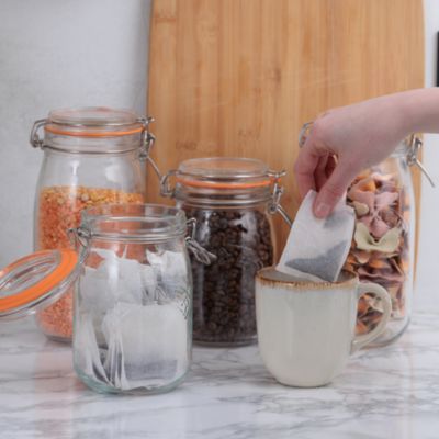 Round Clip Top Jars, Set of 4