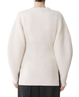 Wool Ribbed Cardigan