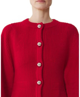 Wool Ribbed Cardigan