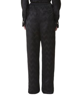 Fluid Pants In Jacquard Viscose