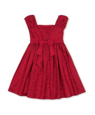Girls' Organic Puff Sleeve Sateen Party Dress - Little Kid, Big Kid