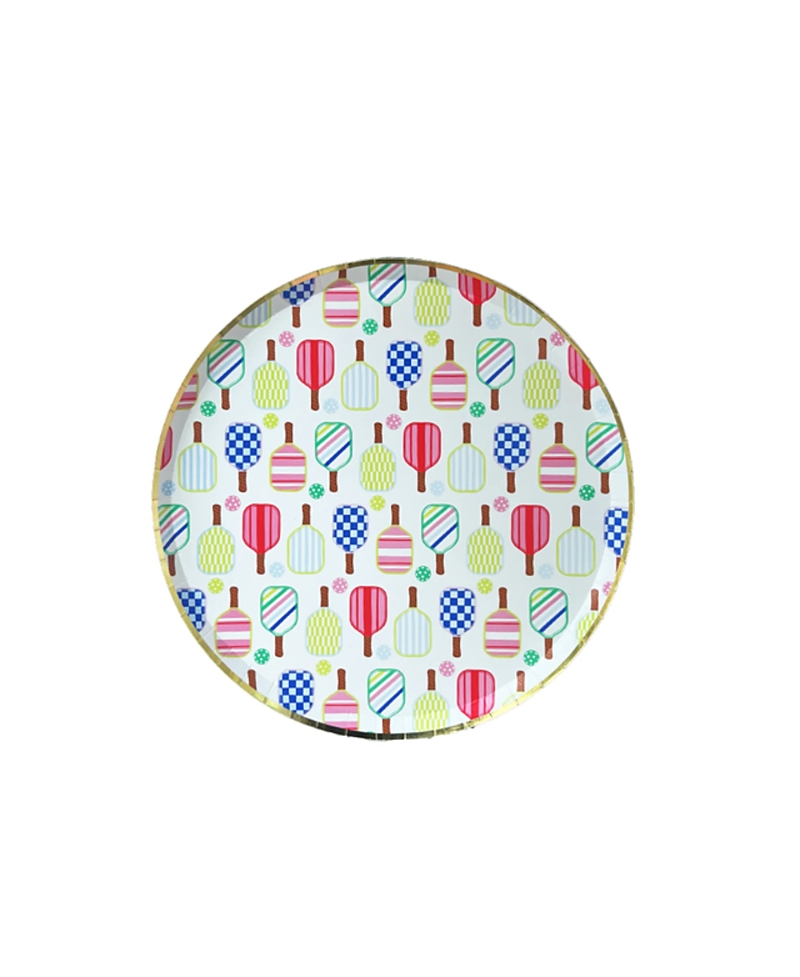 Jollity & Co. Pickleball Social Club Paper Dessert Plates, Set of 8