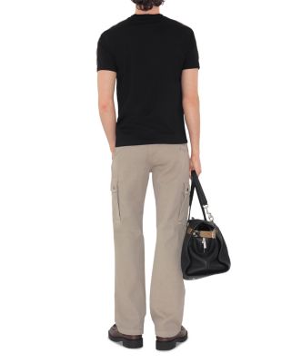 Check Trim Cotton Tee