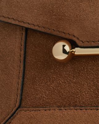 Mosaic Nano Leather & Suede Top Handle Bag